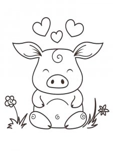 Baby Pig coloring page - picture 26