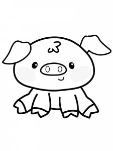 Baby Pig coloring page - picture 4