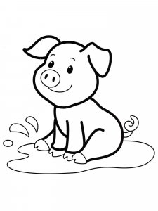 Baby Pig coloring page - picture 6