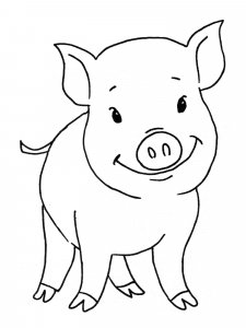 Baby Pig coloring page - picture 7
