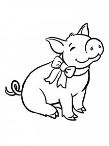 Baby Pig coloring page - picture 9