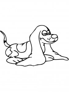 Basset Hound coloring page - picture 4
