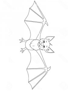 Bat coloring page - picture 1