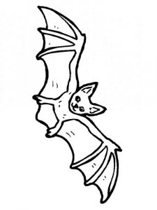 Bat coloring page - picture 10