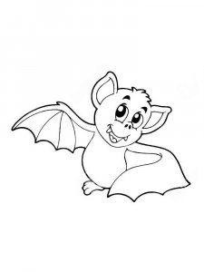 Bat coloring page - picture 12