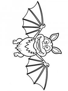 Bat coloring page - picture 4