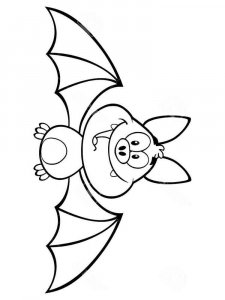 Bat coloring page - picture 5