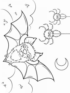 Bat coloring page - picture 7