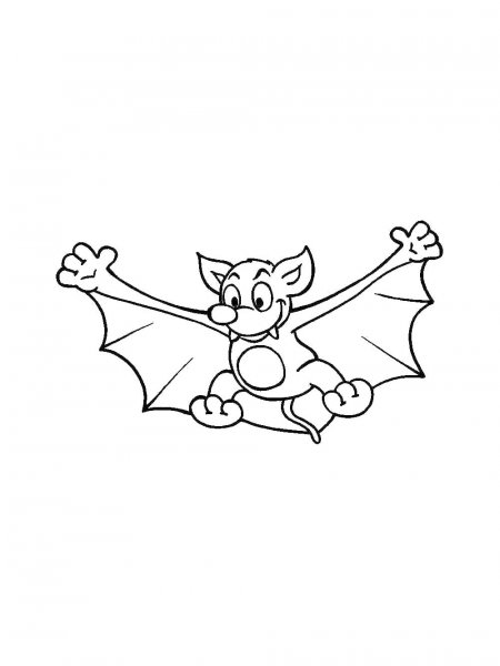 Bat coloring pages