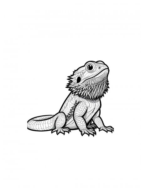 Bearded Dragon coloring pages