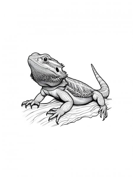 Bearded Dragon coloring pages