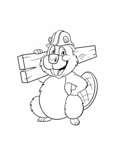 Beaver coloring page - picture 32