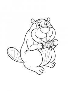 Beaver coloring page - picture 34