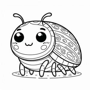 Beetle coloring page - picture 7