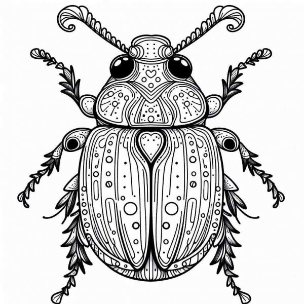 Beetle Coloring Pages