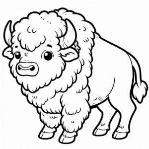 Bison coloring page - picture 25