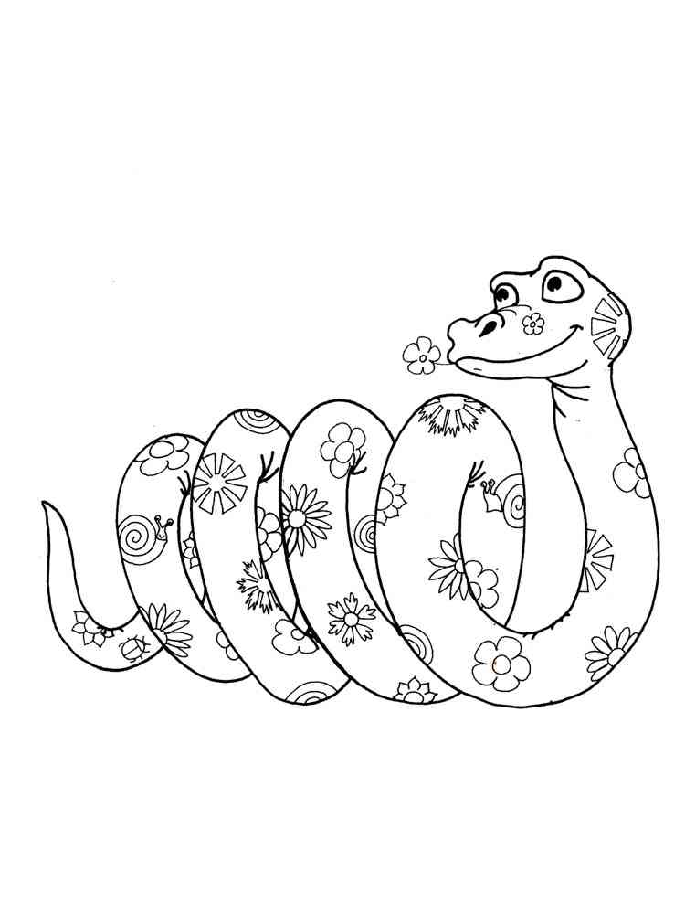 Boa constrictor coloring pages