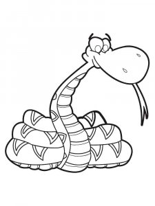 Boa snake coloring page - picture 13