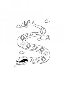 Boa snake coloring page - picture 2