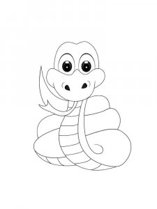 Boa snake coloring page - picture 3