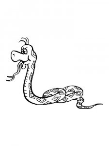Boa snake coloring page - picture 4