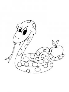 Boa snake coloring page - picture 6