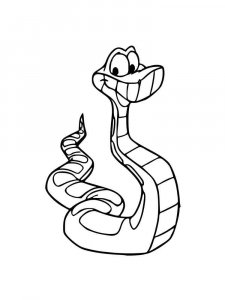 Boa snake coloring page - picture 8