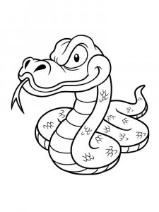 Boa snake coloring page - picture 9