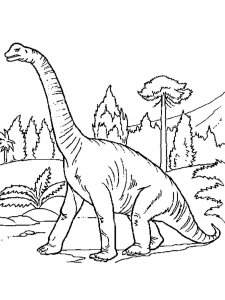 Brachiosaurus coloring page - picture 10