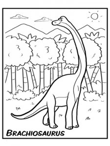 Brachiosaurus coloring page - picture 4