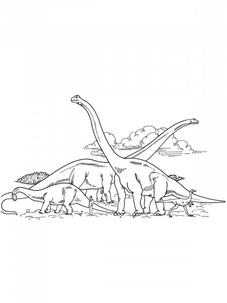 Brachiosaurus coloring pages