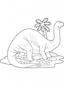 Brontosaurus coloring page - picture 11