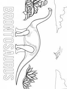 Brontosaurus coloring page - picture 4