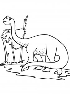 Brontosaurus coloring page - picture 9