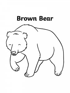 Brown Bear coloring page - picture 7