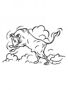 Bull coloring page - picture 19