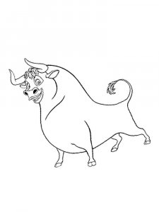 Bull coloring page - picture 37