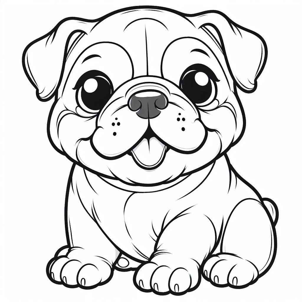 Free printable Bulldog coloring pages