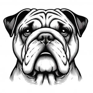 Bulldog coloring page - picture 17