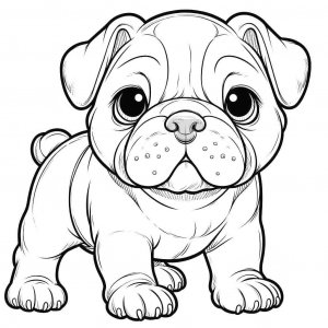 Bulldog coloring page - picture 22