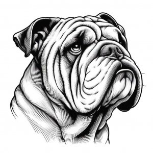 Bulldog coloring page - picture 26