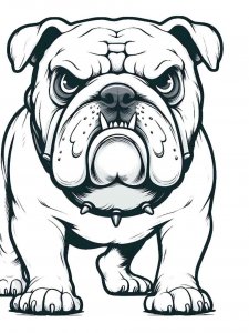 Bulldog coloring page - picture 8