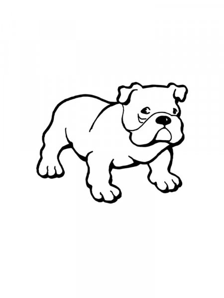 Free printable Bulldog coloring pages