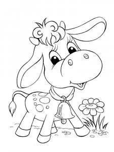 Calf coloring page - picture 14