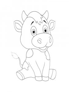 Calf coloring page - picture 15