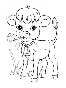 Calf coloring page - picture 16