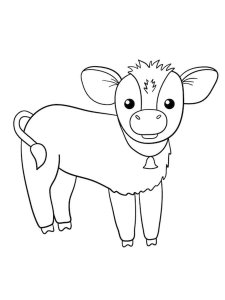 Calf coloring page - picture 19