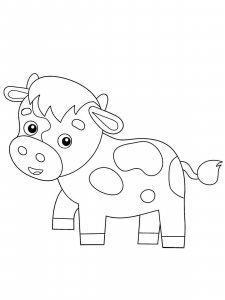 Calf coloring page - picture 2