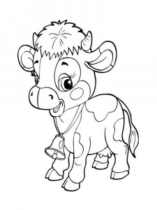 Calf coloring page - picture 3