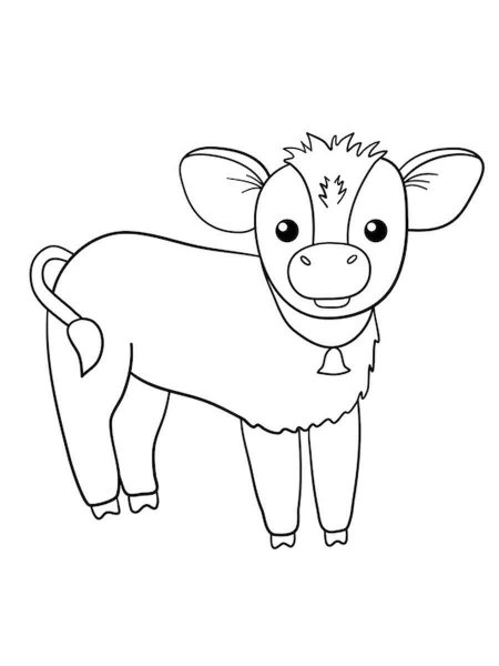 Calf coloring pages